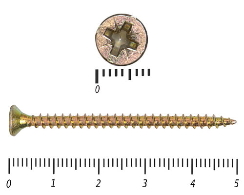 Саморез желтый цинк POZY 3,5х50