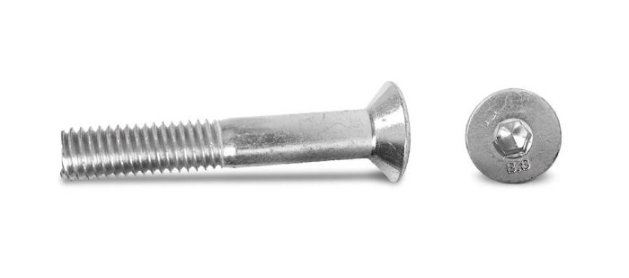 Винты DIN 7991 | с потайной головкой и внутренним шестигранником, класс прочности 8.8 и 10.9